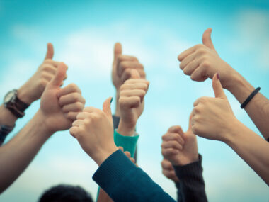 Rare Disease Week | Advocacy | Hands giving thumbs-up