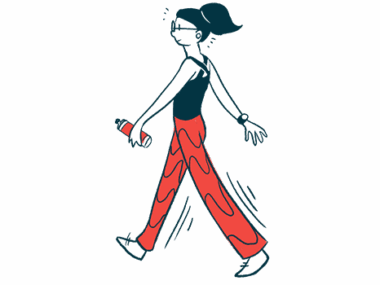 Illustration of person walking.
