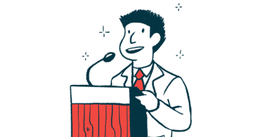 Edviso | Ehlers-Danlos News | illustration of speaker at podium