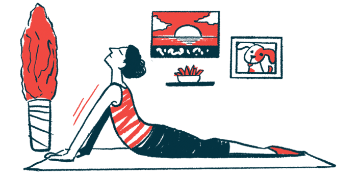 hypermobile eds symptoms | Ehlers-Danlos News | illustration of person doing yoga