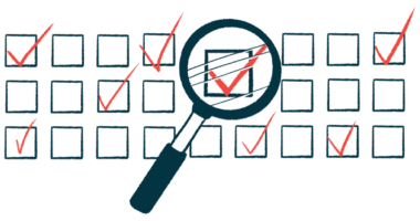 An illustration shows three lines of boxes with several checked off and a magnifying glass examining one such box.