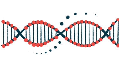 A strand of DNA is shown.