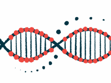 A strand of DNA is shown.