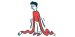 An illustration shows a person with unnaturally long arms that drag on the ground.